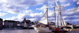 Sailboat on the Rhine, Basel