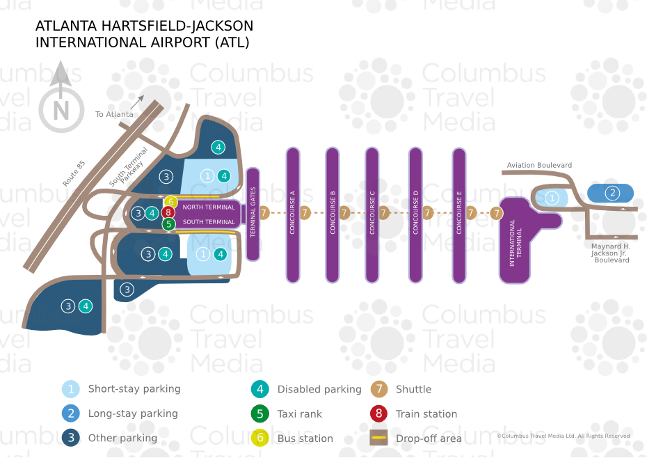 Atlanta Hartsfield Airport Map 