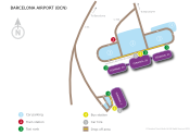 Barcelona Airport map