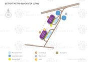 Detroit Metro Airport map