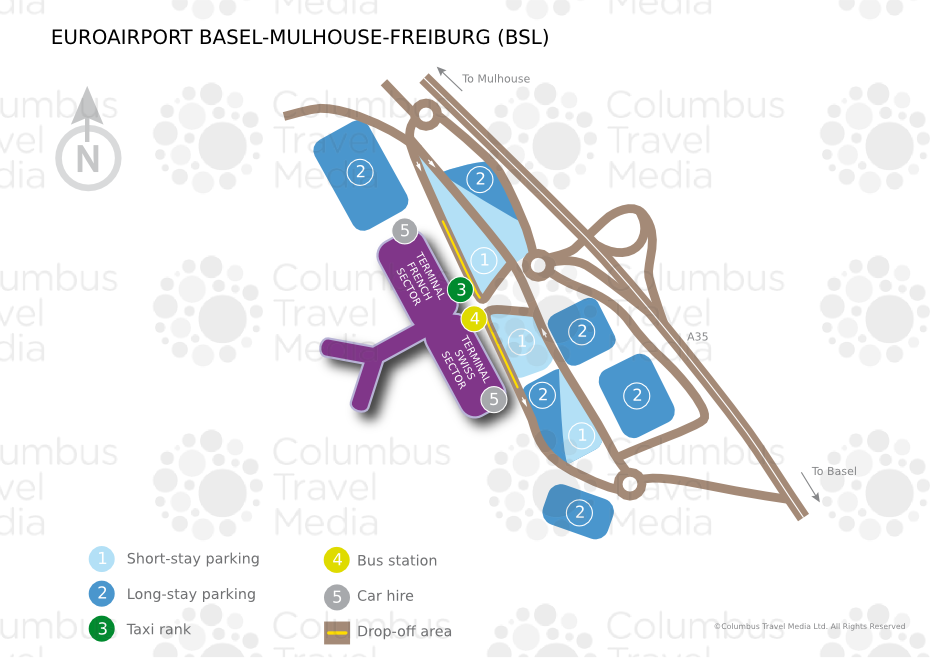 План аэропорта Мюлуза