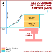 Albuquerque International Sunport map