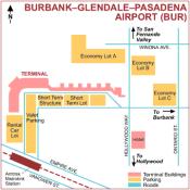 Burbank Bob Hope  Airport map