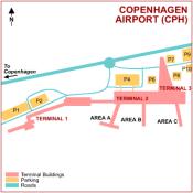 Copenhagen Airport map