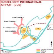 Düsseldorf International Airport map