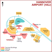 Hanover Airport map