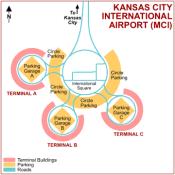 Kansas City International Airport map