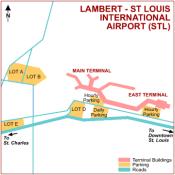 St Louis Lambert-St Louis International Airport map