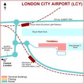 London City Airport map