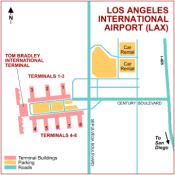 Los Angeles International Airport map