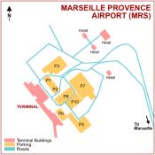Marseille Provence Airport map