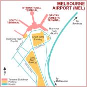 Melbourne Airport map