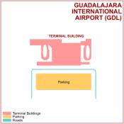 Guadalajara Miguel Hidalgo y Costilla International Airport map
