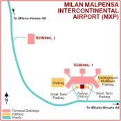 Milan Malpensa Airport map