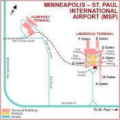 Minneapolis-St. Paul International Airport map
