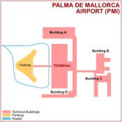Palma de Mallorca Airport map