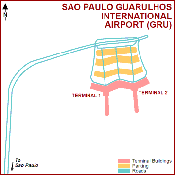 São Paulo-Guarulhos International Airport map