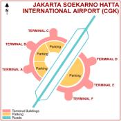 Jakarta Soekarno-Hatta International Airport map