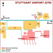 Stuttgart Airport map