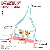 Bangkok Suvarnabhumi Airport map