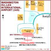 Washington Dulles International Airport map