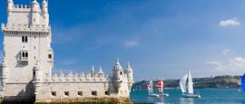 Belem Tower on the Tagus River, Lisbon, Portugal