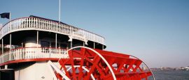 Ferry on the Mississippi river