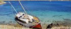 Ship grounded on the Falkland Islands