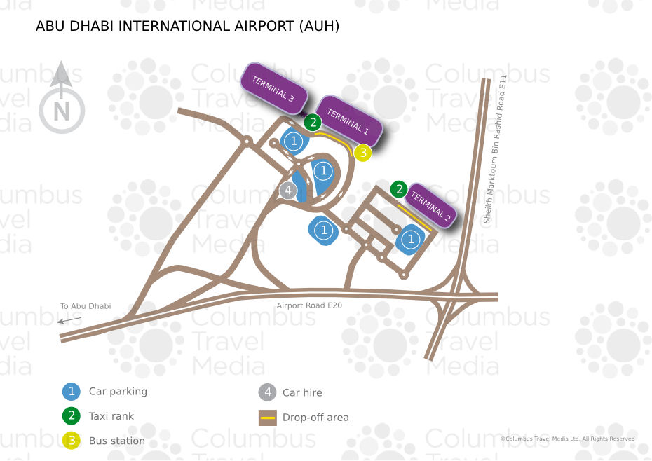 Abu dhabi airport map