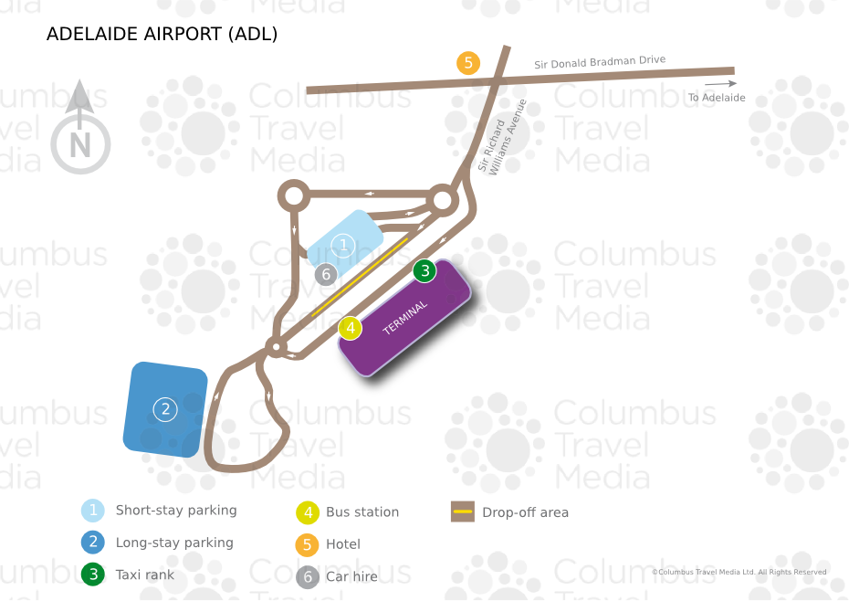 Adelaide Airport Terminal Map