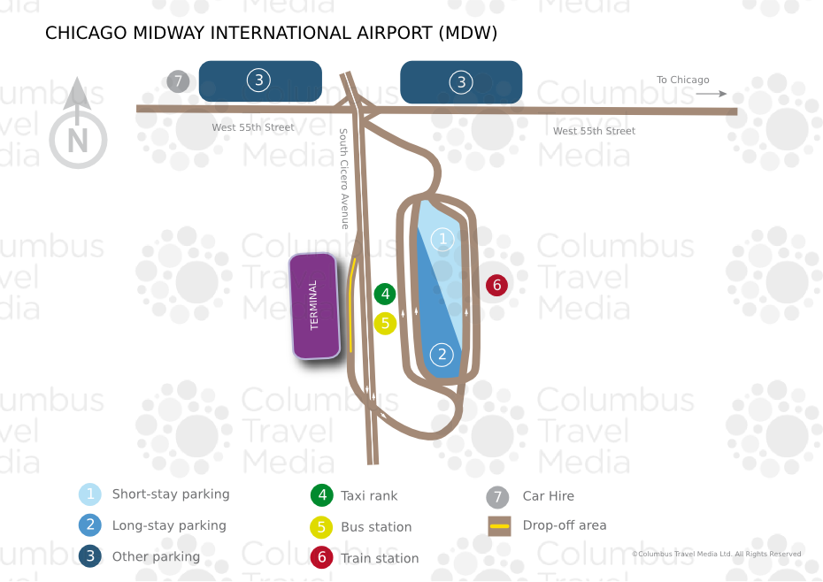 travel time from downtown chicago to midway airport