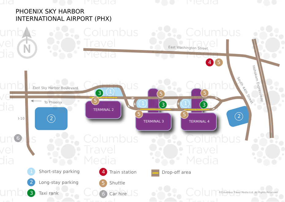 Phoenix Sky Harbor International Airport Terminal Map