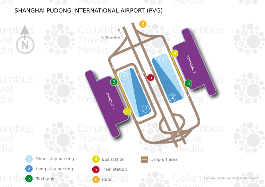 shanghai international airport terminal map