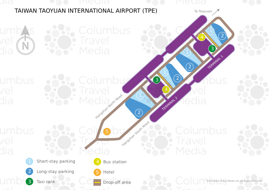 Taiwan Taoyuan International Airport Map