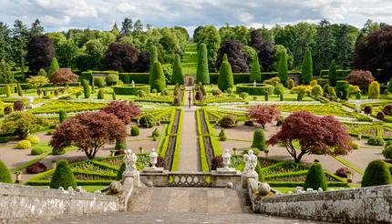 Drummond Castle gardens are described as “the best example of formal terraced gardens in Scotland” by Historic Environment Scotland