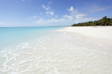 Beautiful beach scene in Antigua and Barbuda