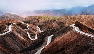 Road in Atlas mountains, Morocco