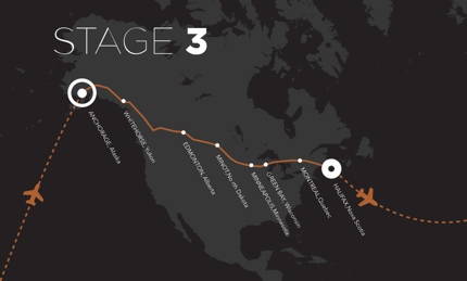 Stage 3 of Beaumont's trip ©artemisworldcycle.com