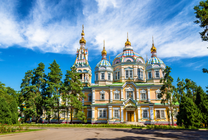 The all-wooden Russian Orthdox Ascension Cathedral, Almaty