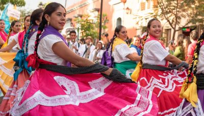 A street party in Oaxaca, Mexico
