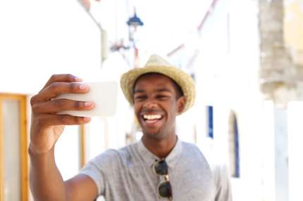 Image of a guy taking a selfie