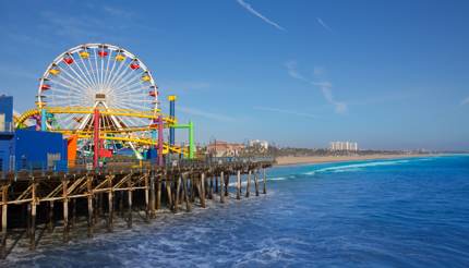 Santa Monica Pier with Ferris Wheel