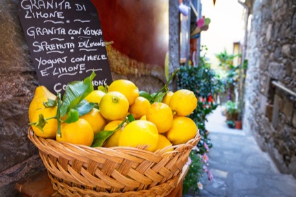 Zesty lemons are abundant in Sicily