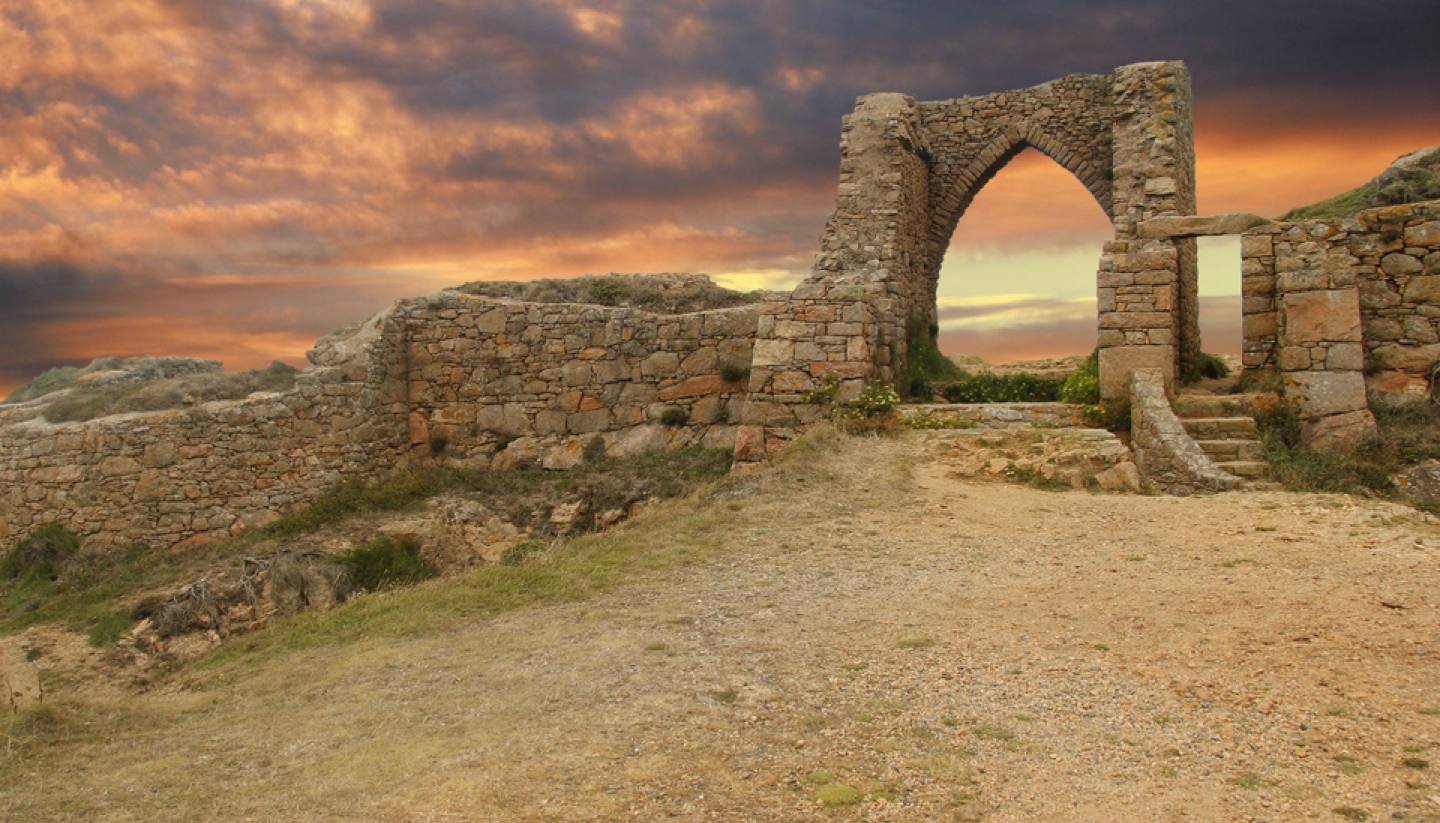 Jersey - Grosnez ruin, Jersey