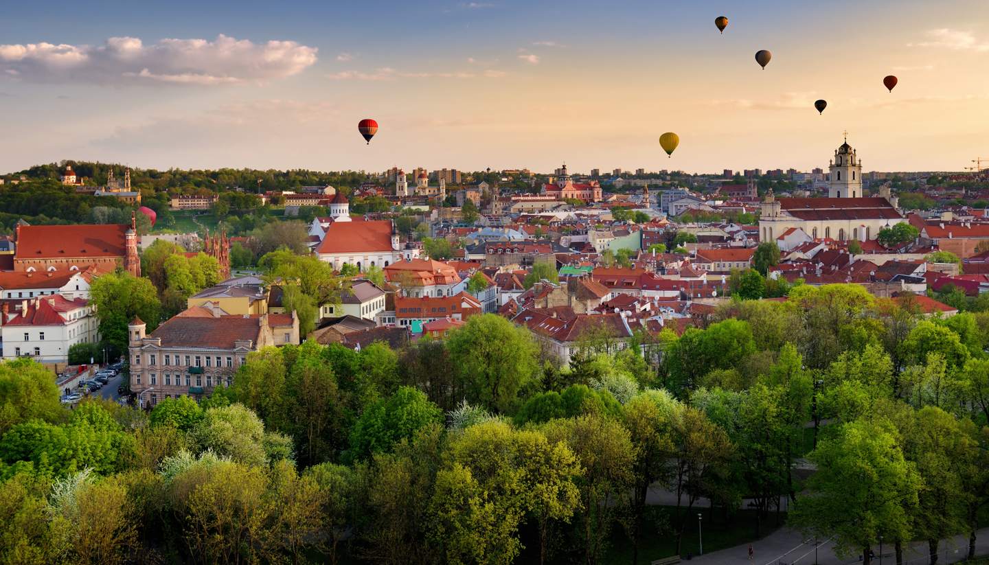 Vilnius - Balloons over Vilnius, Lithuania