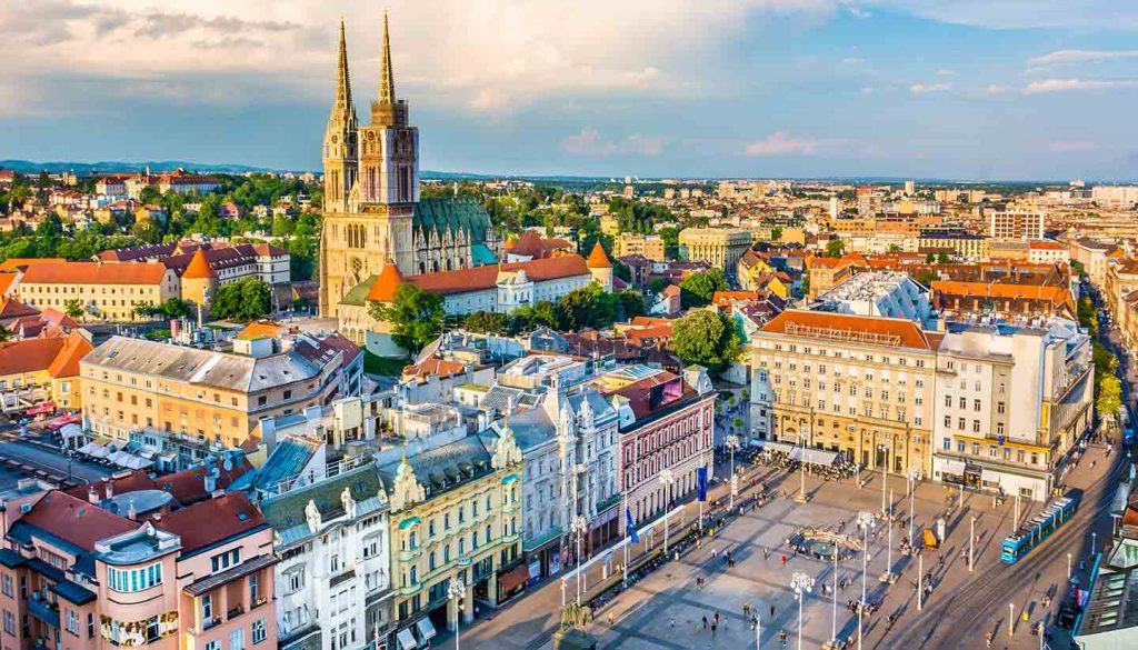 Zagreb - Zagreb Aerial View, Croatia