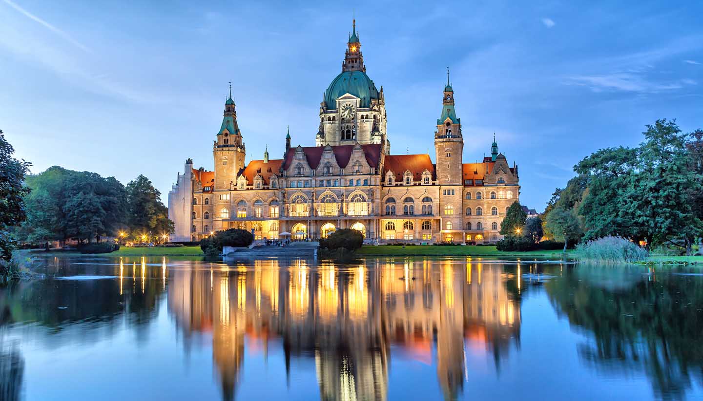 Hanover - New City Hall of Hanover, Germany