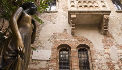Juliet Capulet's balcony in Verona, Italy