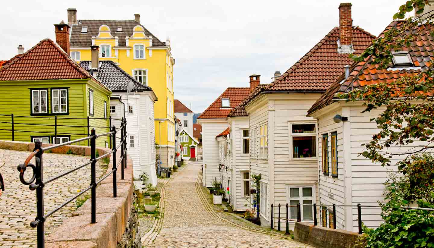 Norway - Old Town Bergen City, Norway