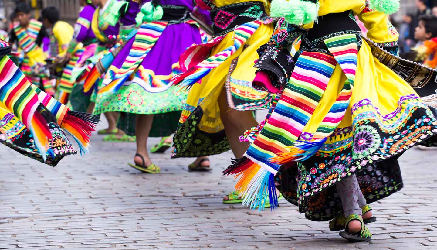 Cusco - Peruvian Dancers in Cusco, Peru